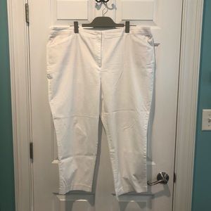 J. Jill White Ankle Length Pants Size 20